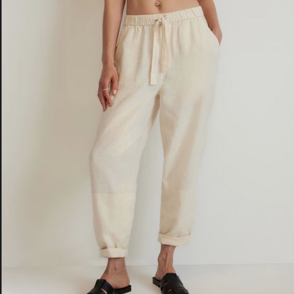 Everlane Linen Pull-On Barrel Pant